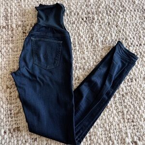 AG Adriano Goldschmied Dark Wash Maternity Jeggings